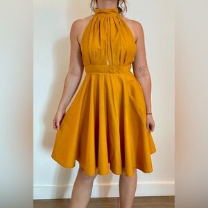 Dress, yellow, small, I made the dress myself.